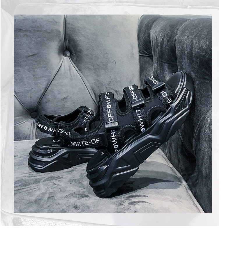 2020 Summer New Sandals Women's Korean-Style Platform Letter Fashion Casual Beach Shoes Women's Flat Heel Fairy Style Women's Shoes 2020 Summer New Sandals Women's Korean-Style Platform Letter Fashion Casual Beach Shoes Women's Flat Heel Fairy Style Women's Shoes