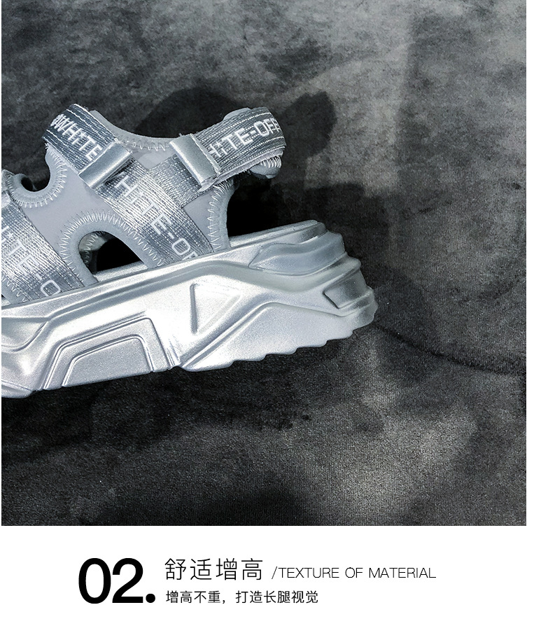 2020 Summer New Sandals Women's Korean-Style Platform Letter Fashion Casual Beach Shoes Women's Flat Heel Fairy Style Women's Shoes 2020 Summer New Sandals Women's Korean-Style Platform Letter Fashion Casual Beach Shoes Women's Flat Heel Fairy Style Women's Shoes