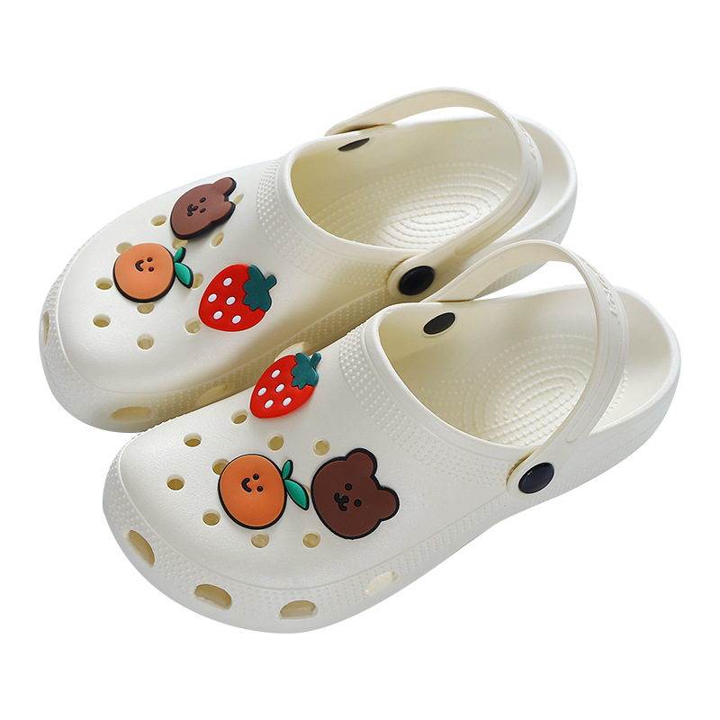 2022 New Summer Hollow out Shoes Women&#039;s Slippers Beach Shoes Flat Heel Hollow out Cartoon Breathable Closed Toe Women&#039;s Sandals