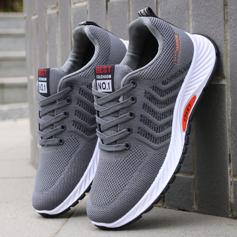 Spring Men&#039;s Breathable Mesh Shoes All-Match Fashionable Mesh Shoes Deodorant Travel Shoes Student Casual Running Sports Shoes Men
