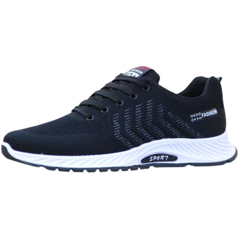 Spring Men&#039;s Breathable Mesh Shoes All-Match Fashionable Mesh Shoes Deodorant Travel Shoes Student Casual Running Sports Shoes Men