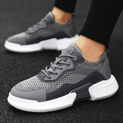 Cross Border men's Shoes Sport Mesh Upper Shoes Breathable Running Shoes Men 2020 Summer New Comfortable Men's Leisure sports shoes