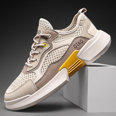 Cross Border men's Shoes Sport Mesh Upper Shoes Breathable Running Shoes Men 2020 Summer New Comfortable Men's Leisure sports shoes