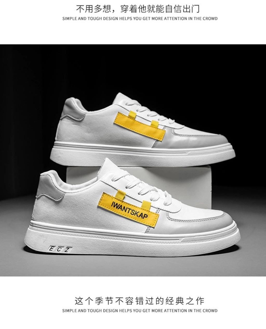 Men's Shoes Spring Tide Shoes 2021 New Fashion Casual Sports Shoes Korean Students Color Matching Low-Top Sneakers Wholesale