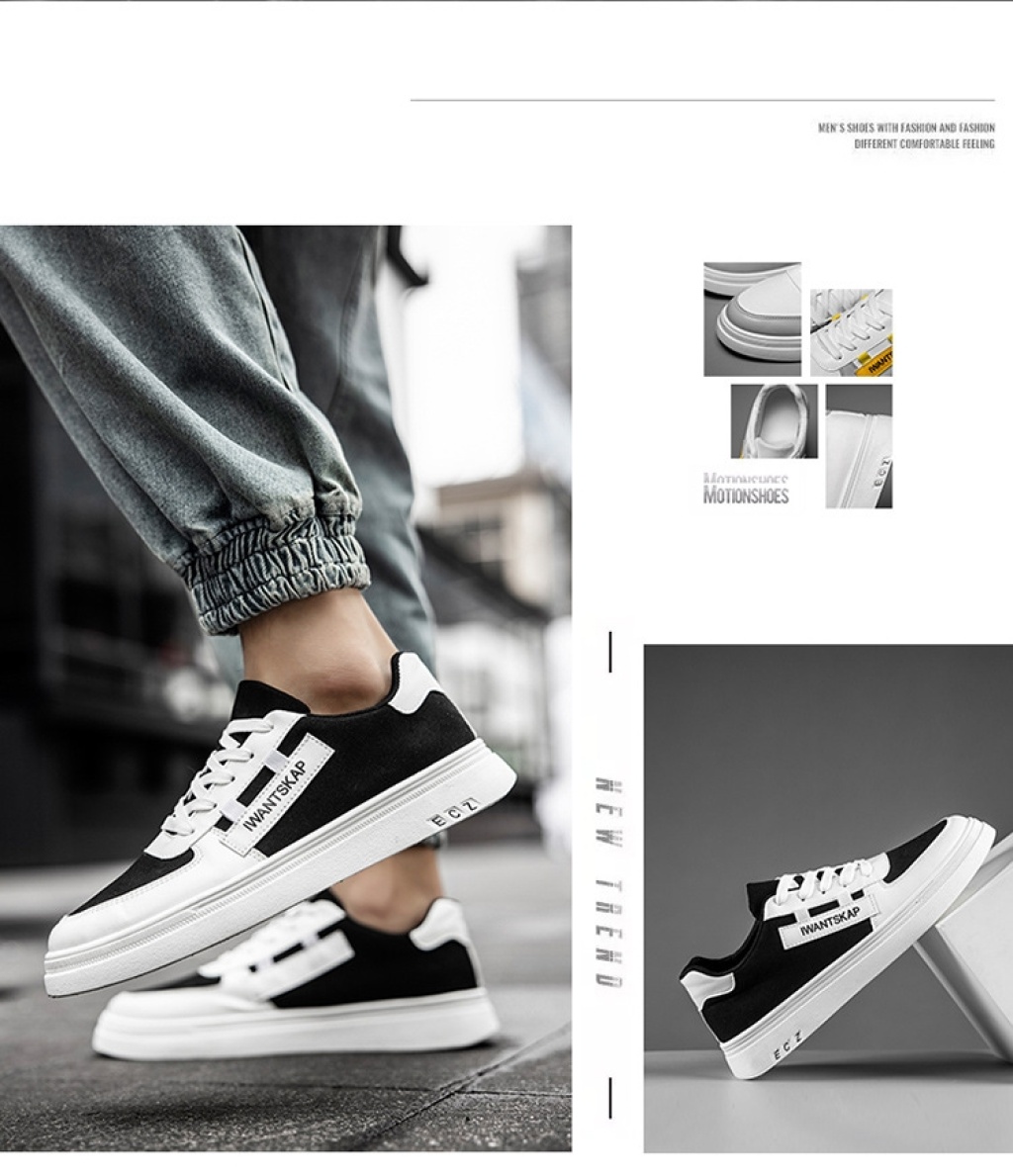 Men's Shoes Spring Tide Shoes 2021 New Fashion Casual Sports Shoes Korean Students Color Matching Low-Top Sneakers Wholesale