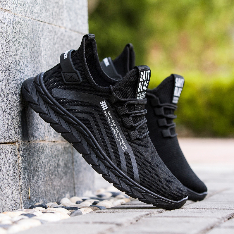 New 2020 Flying Woven Shoes Men's Shoes Breathable Coconut Low-Top Men's Casual Shoes Sports Shoes Running Shoes Internet Hot Shoes