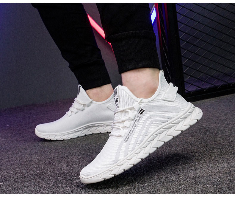 New 2020 Flying Woven Shoes Men's Shoes Breathable Coconut Low-Top Men's Casual Shoes Sports Shoes Running Shoes Internet Hot Shoes