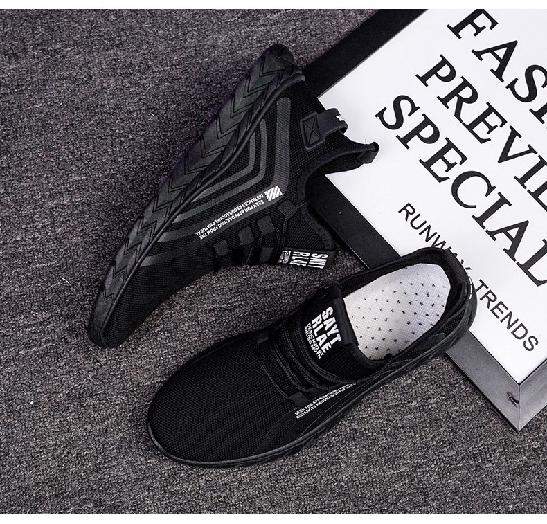 New 2020 Flying Woven Shoes Men's Shoes Breathable Coconut Low-Top Men's Casual Shoes Sports Shoes Running Shoes Internet Hot Shoes