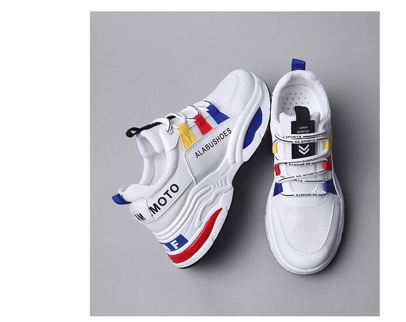 Spring ins super hot dad shoes breathable sports shoes women's shoes thick soles