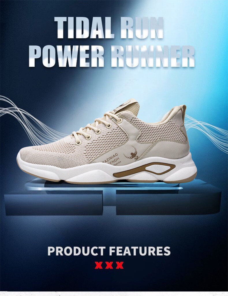 2020 New Men's Shoes Flying Woven Breathable Casual Running Shoes Men's Mesh Sports Shoes Comfortable Lace-up Trend