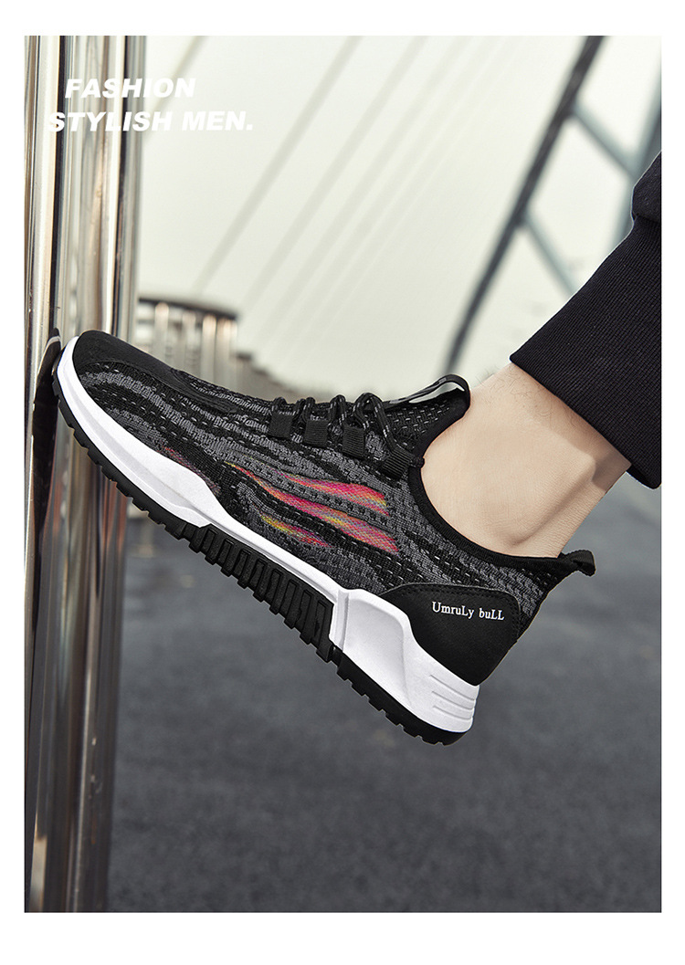 Fashionable Korean Casual Running Shoes 2021 Spring New Flying Woven Breathable Fashionable Shoes Men's Sports Shoes Men's Shoes Fashionable Korean Casual Running Shoes 2021 Spring New Flying Woven Breathable Fashionable Shoes Men's Sports Shoes Men's Shoes