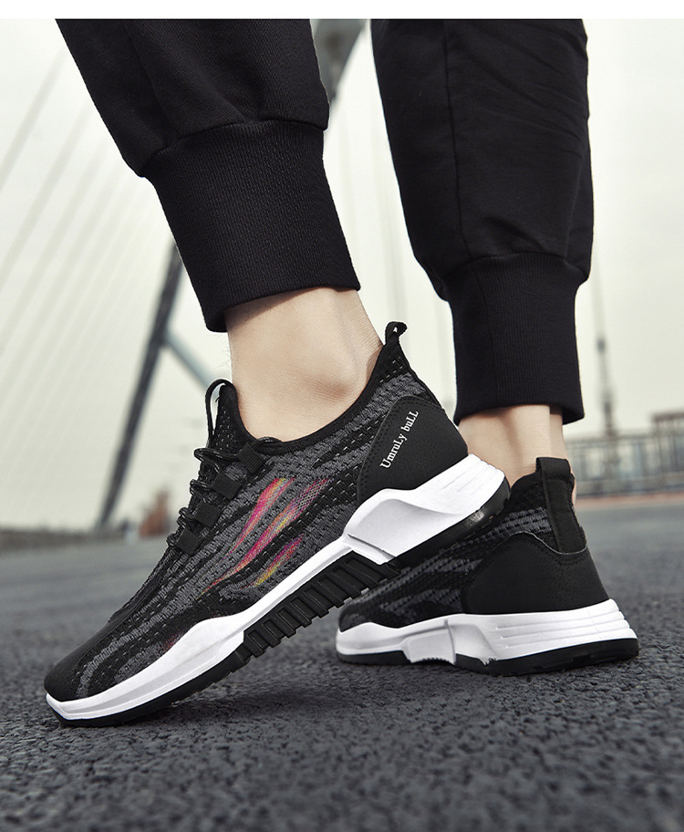 Fashionable Korean Casual Running Shoes 2021 Spring New Flying Woven Breathable Fashionable Shoes Men's Sports Shoes Men's Shoes Fashionable Korean Casual Running Shoes 2021 Spring New Flying Woven Breathable Fashionable Shoes Men's Sports Shoes Men's Shoes