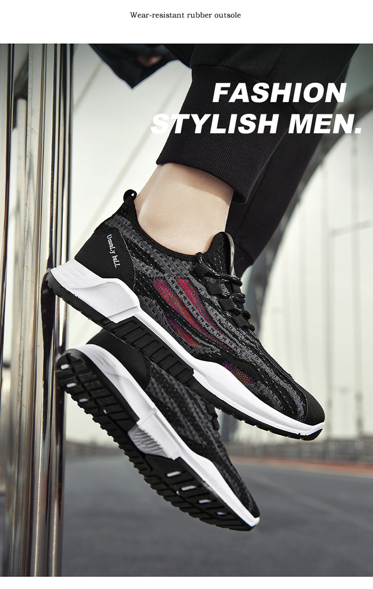 Fashionable Korean Casual Running Shoes 2021 Spring New Flying Woven Breathable Fashionable Shoes Men's Sports Shoes Men's Shoes Fashionable Korean Casual Running Shoes 2021 Spring New Flying Woven Breathable Fashionable Shoes Men's Sports Shoes Men's Shoes