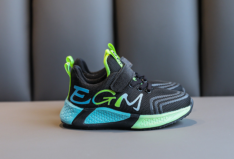 Autumn 2020 New Color Matching Trend Web Celebrity Running Shoes for Boys Korean Girls Pink Sports Shoes for Children