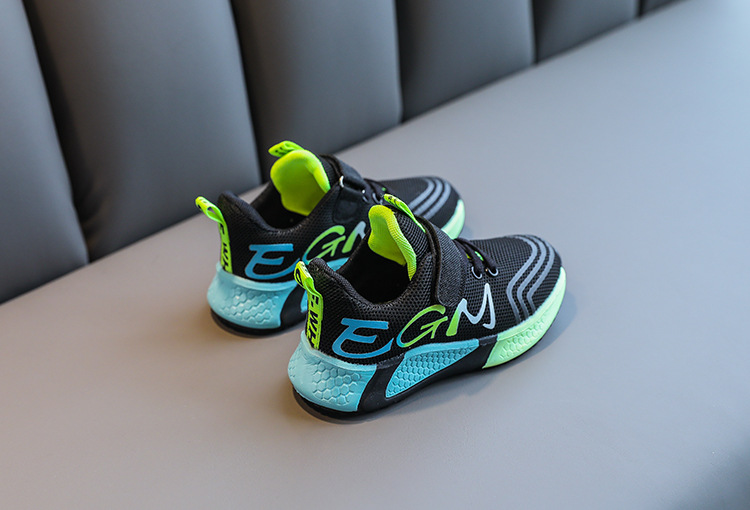 Autumn 2020 New Color Matching Trend Web Celebrity Running Shoes for Boys Korean Girls Pink Sports Shoes for Children