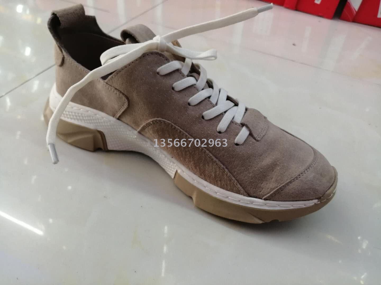 In stock, leather men&#039;s shoes fall lacing leather trendy men&#039;s sports shoes leisure Korean men&#039;s shoes