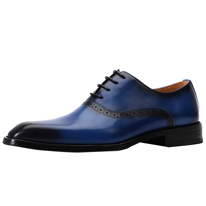 Men&#039;s Formal Wear Business Casual Leather Shoes Men&#039;s Genuine Leather England Style First Layer Cowhide Shoes Factory Resume Work Customization