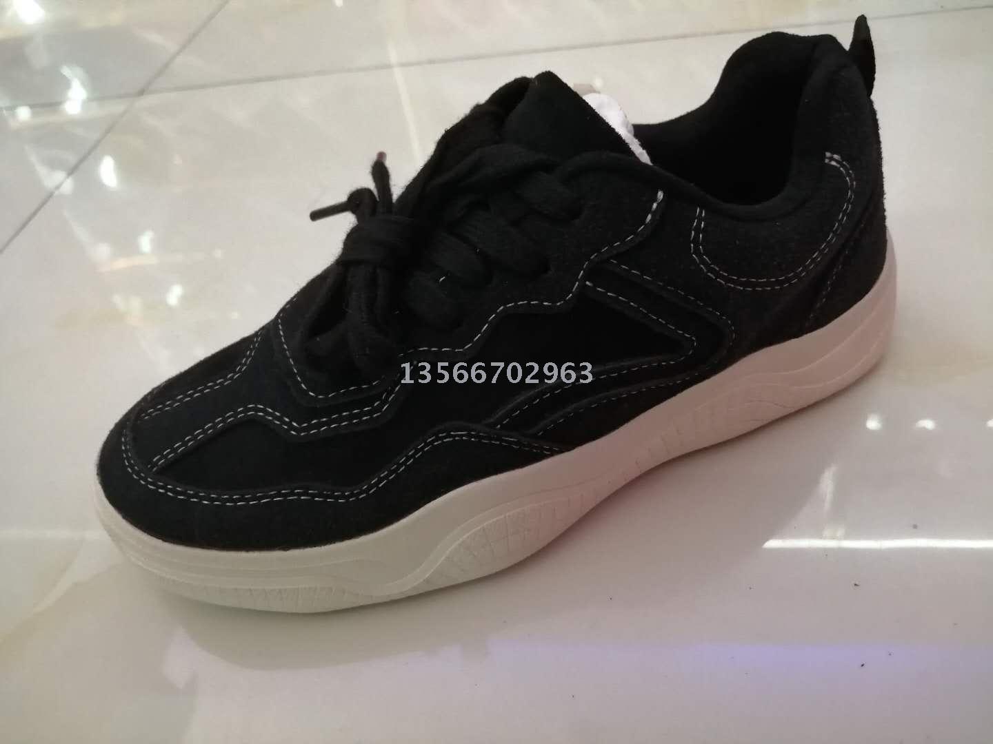Spot stock vintage leather casual sports shoes Ladies Lacing flat leather shoes