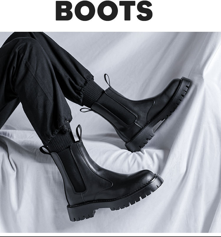 Dr. Martens Boots Men's Fashionable All-Matching British Style Chelsea Men's Boots Mid-Top Autumn and Winter Tooling High-Top Leather Shoes 21271-R Dr. Martens Boots Men's Fashionable All-Matching British Style Chelsea Men's Boots Mid-Top Autumn and Winter Tooling High-Top Leather Shoes 21271-R