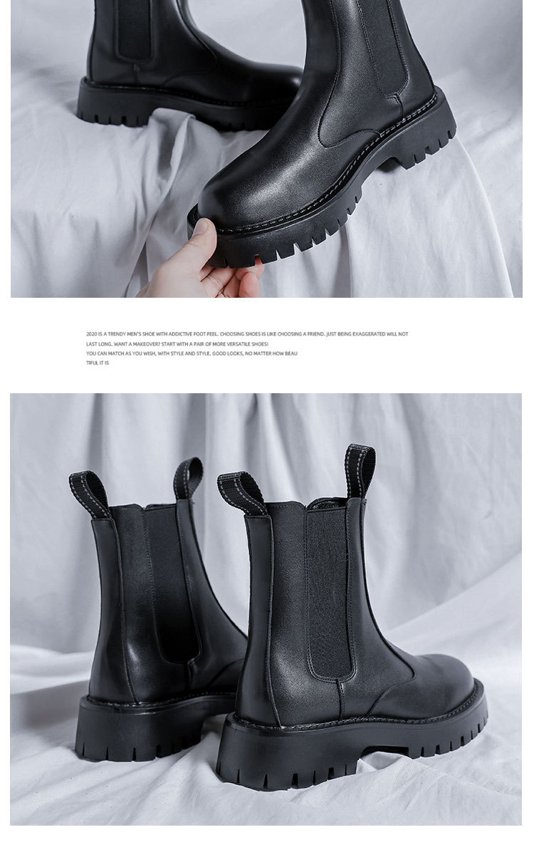 Dr. Martens Boots Men's Fashionable All-Matching British Style Chelsea Men's Boots Mid-Top Autumn and Winter Tooling High-Top Leather Shoes 21271-R Dr. Martens Boots Men's Fashionable All-Matching British Style Chelsea Men's Boots Mid-Top Autumn and Winter Tooling High-Top Leather Shoes 21271-R