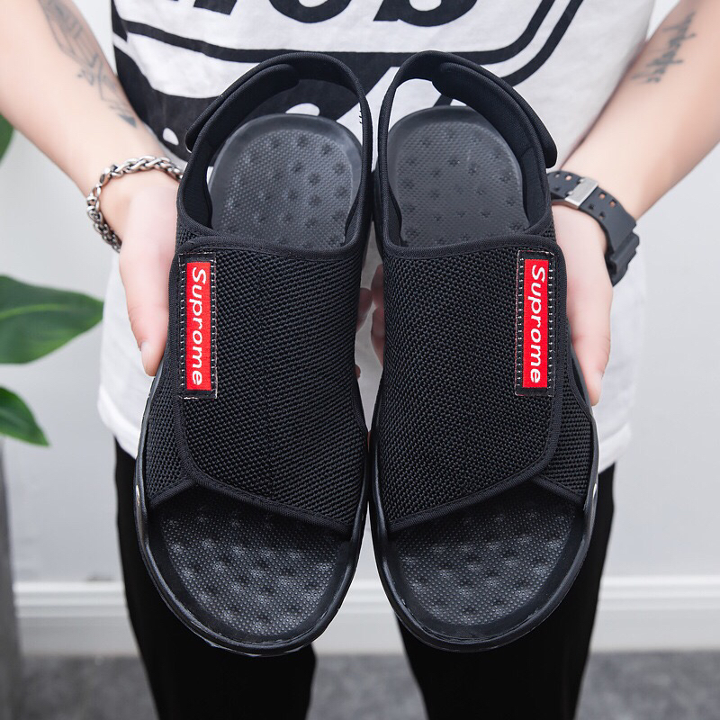 Slippers Men's Summer Korean Style Trendy Velcro Sandals Non-Slip Soft Bottom Sandals Flat Casual Stylish Beach Slippers Men's Summer Korean Style Trendy Velcro Sandals Non-Slip Soft Bottom Sandals Flat Casual Stylish Beach