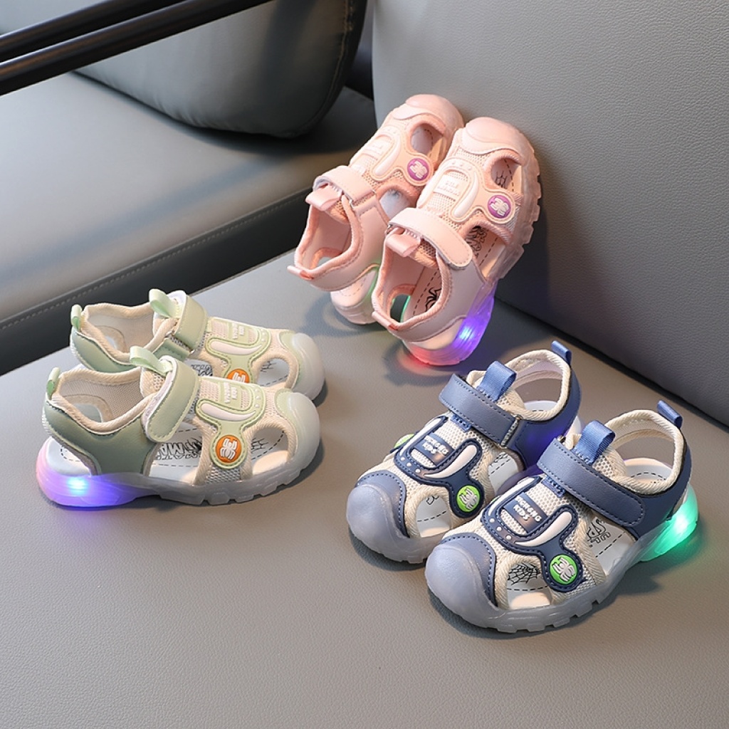 2021 Summer New Breathable Baby Sandals Men's Pump Hollow out Girls' Cartoon Children Boys' Mesh Fashion