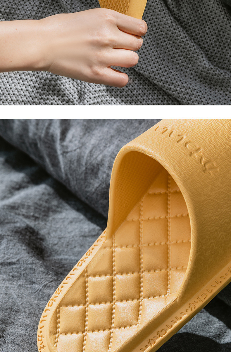 2021 New Spring/Summer Couples Sandals Women's Eva One-Word Comfortable Slippers Soft Bottom Men's and Women's Fashion Slippers