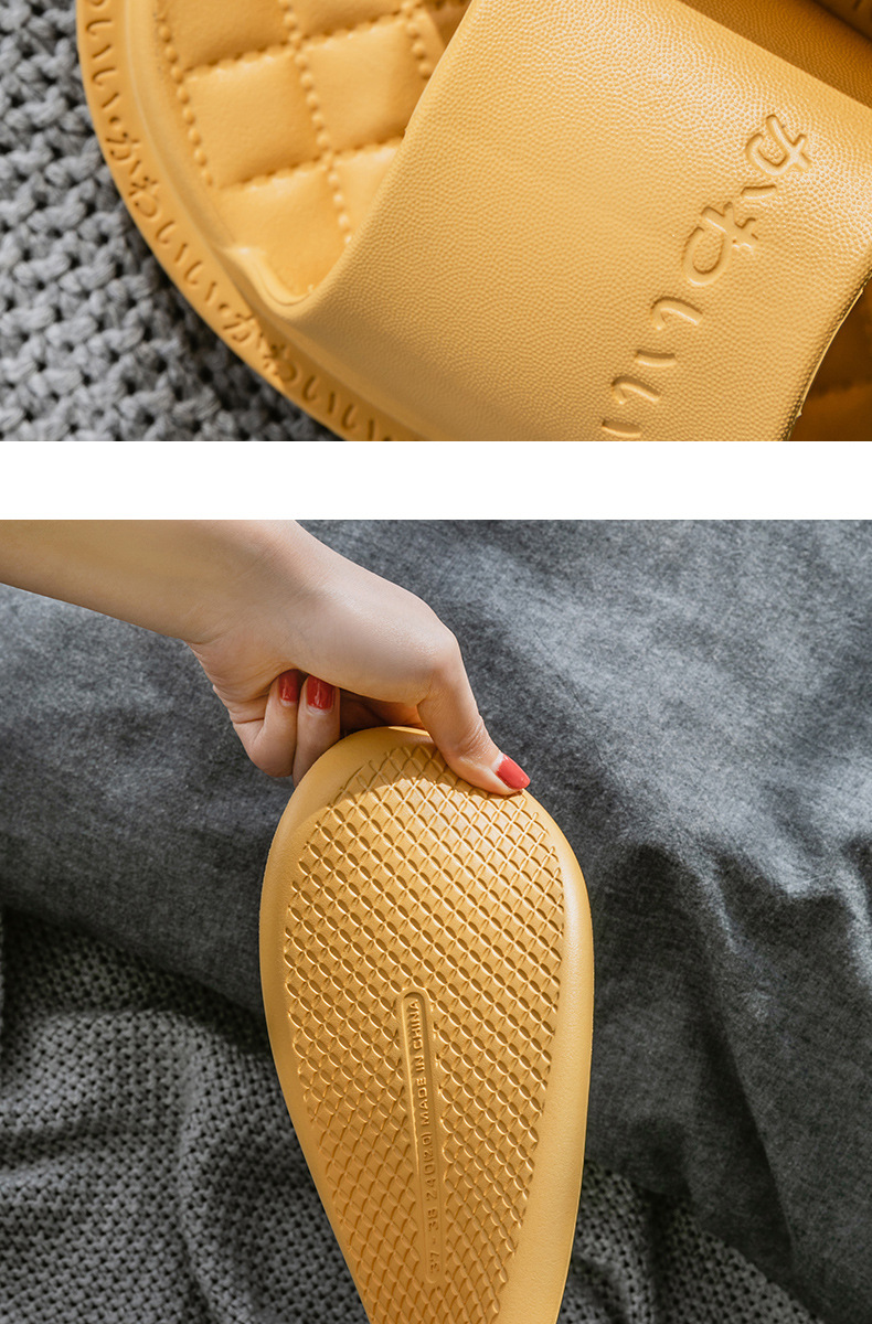 2021 New Spring/Summer Couples Sandals Women's Eva One-Word Comfortable Slippers Soft Bottom Men's and Women's Fashion Slippers