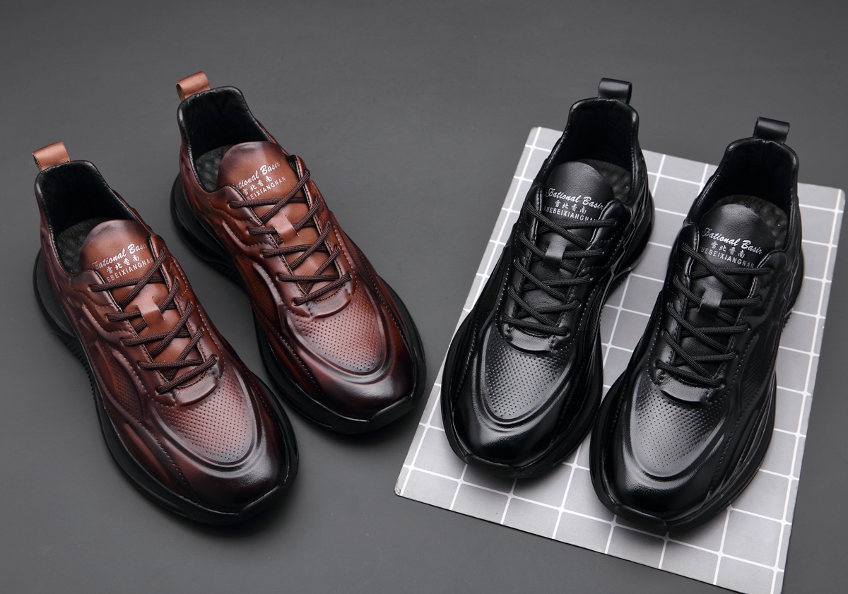 Trendy Business Leather Men&#039;s Casual Sports Leather Shoes