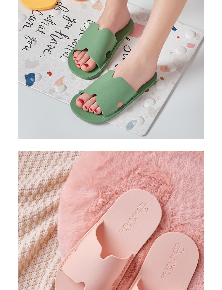 Women's summer non-slip bathroom shower room home simple couples soft bottom men sandals