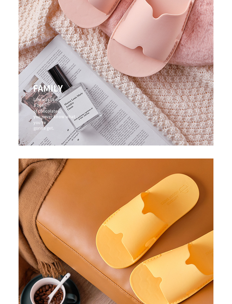 Women's summer non-slip bathroom shower room home simple couples soft bottom men sandals