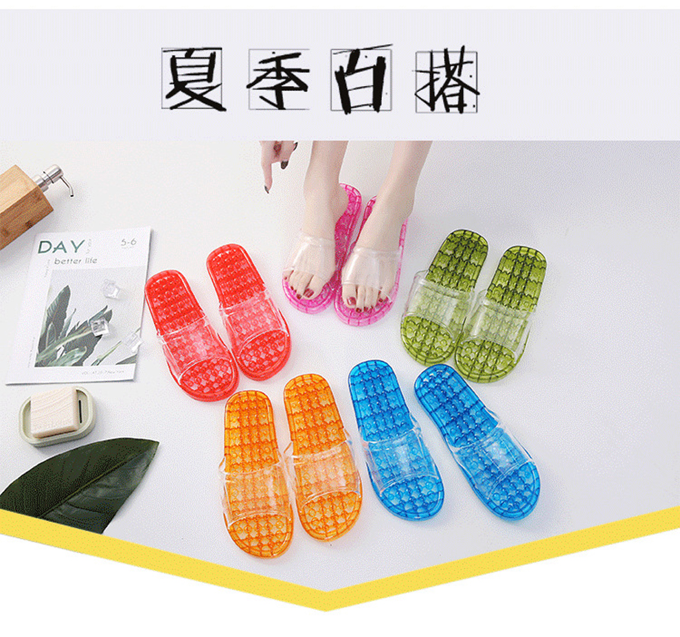 Multi-Color Optional Sandals Foot Massage Slippers Women's Summer Indoor Home Bathroom Foot Acupuncture Point Home Foot Massage Shoes