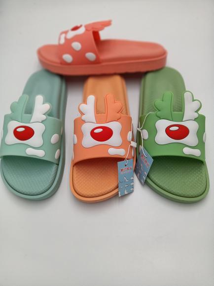 Thick Bottom Wedge Sandals New Summer Cute Bathroom Home Cartoon Non-Slip Indoor and Outdoor Flip-Flops