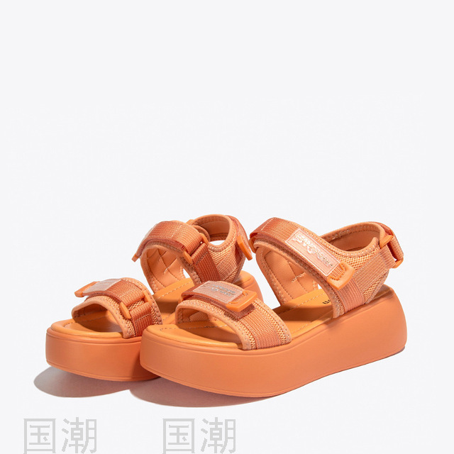 Fashionable Platform Platform Sandals for Women 2021 New Versatile Sports Style Velcro Roman Shoes Fashionable Tik 