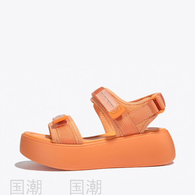 Fashionable Platform Platform Sandals for Women 2021 New Versatile Sports Style Velcro Roman Shoes Fashionable Tik 