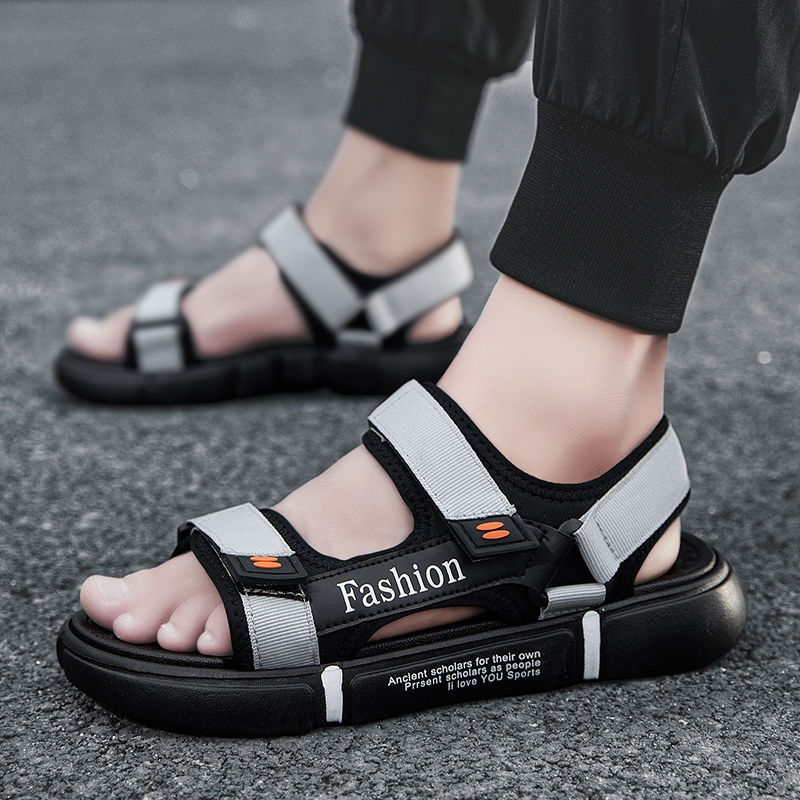 Sandals Men&#039;s Ins Trendy Summer Student Youth Vietnam Roman Sports One Pair of Shoes for Two Uses Driving Beach Shoes