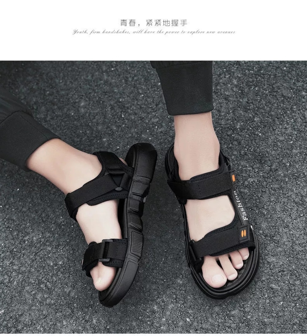 Sandals Men's Ins Trendy Summer Student Youth Vietnam Roman Sports One Pair of Shoes for Two Uses Driving Beach Shoes