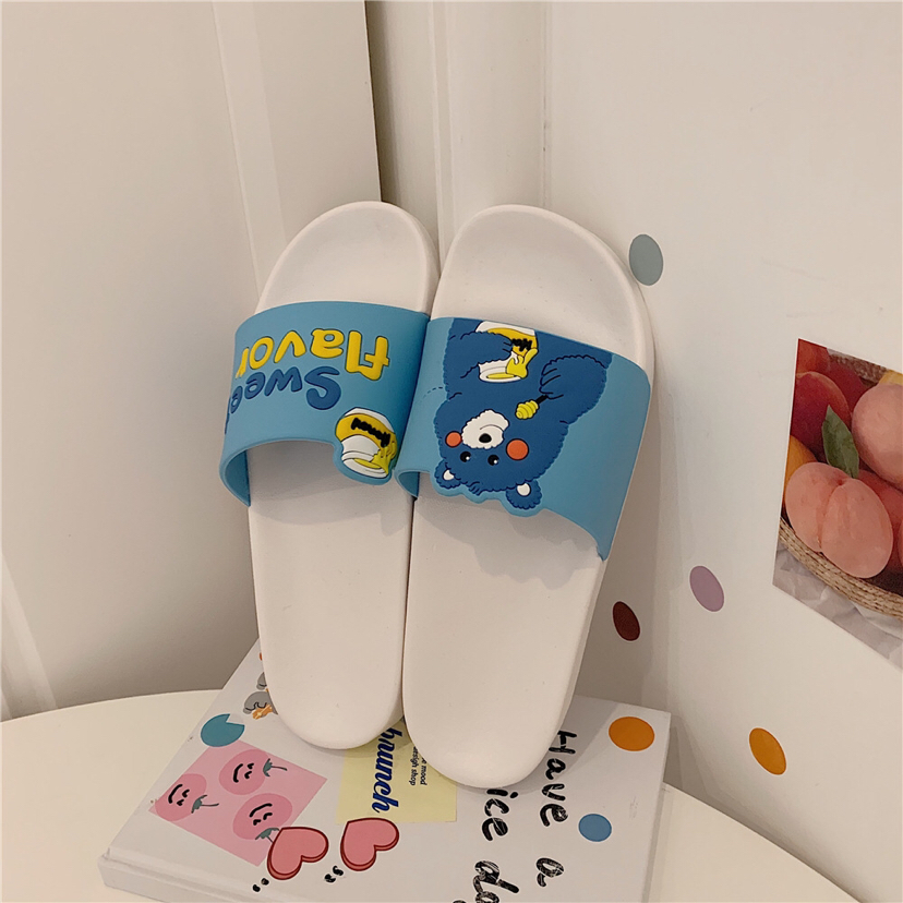 Women&#039;s Summer Indoor Bath Ins Style Girl Heart Student Flat Cute Bear Sandals Foreign Trade