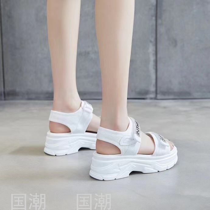 Women&#039;s Diamond Sandals Sports Shoes Summer Height Increasing Casual Outdoor Fashion Platform Beach Shoes Thin Women