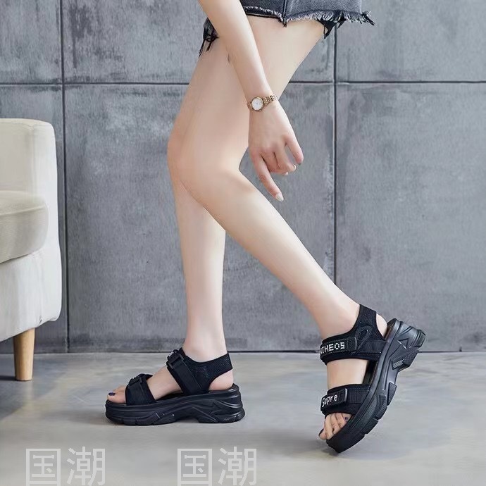 Women's Diamond Sandals Sports Shoes Summer Height Increasing Casual Outdoor Fashion Platform Beach Shoes Thin Women