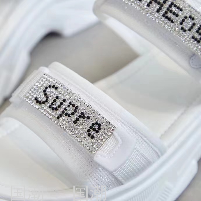 Women's Diamond Sandals Sports Shoes Summer Height Increasing Casual Outdoor Fashion Platform Beach Shoes Thin Women