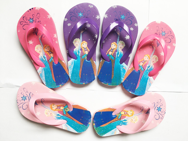 Foreign Trade Cartoon Disney Printed Pattern Children Toddler Sandals Beach Flip Flops in Stock Summer Slippers