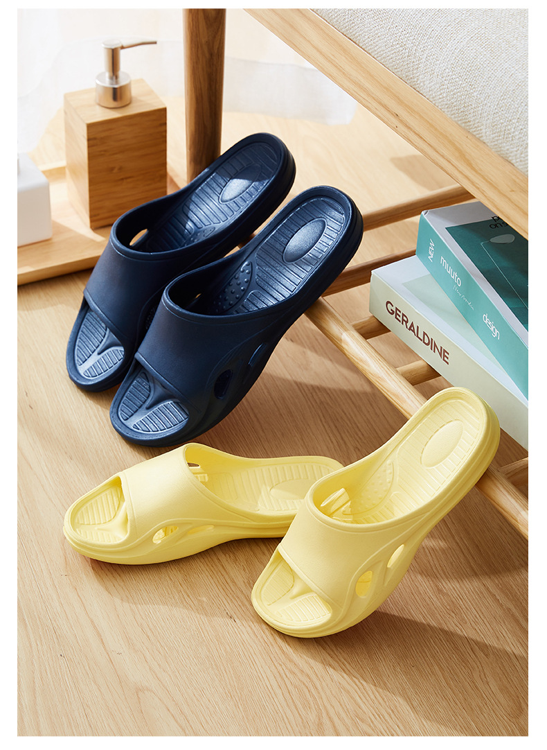 Wholesale Summer Bathroom Bath Slippers Home Fashion Solid Color Men and Women Couples Sandals Indoor and Outdoor Wearable