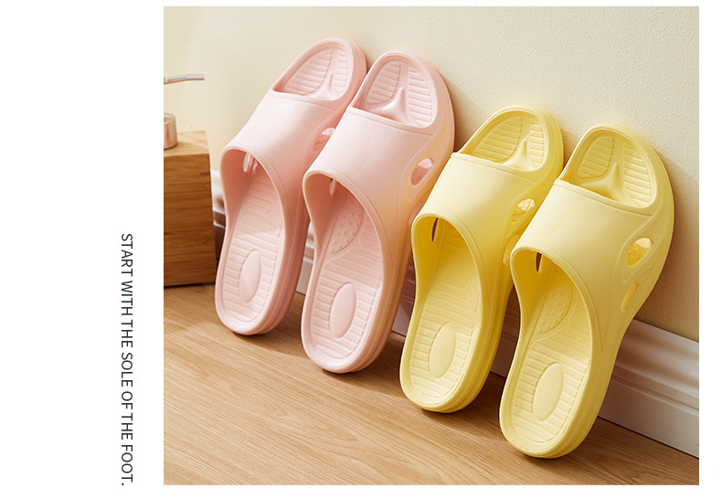 Wholesale Summer Bathroom Bath Slippers Home Fashion Solid Color Men and Women Couples Sandals Indoor and Outdoor Wearable
