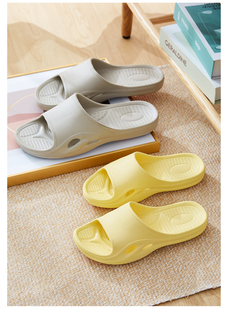Wholesale Summer Bathroom Bath Slippers Home Fashion Solid Color Men and Women Couples Sandals Indoor and Outdoor Wearable