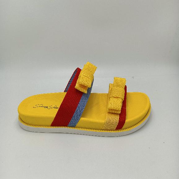 New Summer Thick Bottom Double Strap Flying Woven Surface Bow Outer Wear Ladies' Sandals Waterproof Beach Word Fashion Shoes New Summer Thick Bottom Double Strap Flying Woven Surface Bow Outer Wear Ladies' Sandals Waterproof Beach Word Fashion Shoes