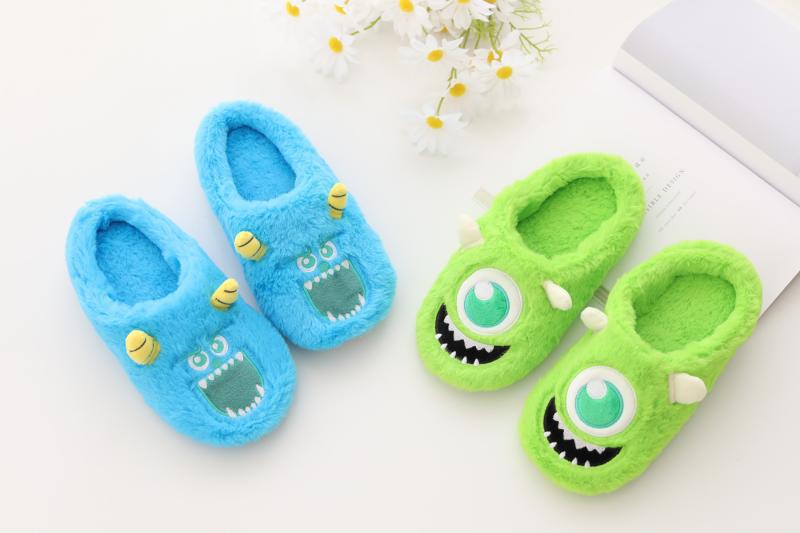 Soft Half Enclosing Slipper Girl&#039;s Heart Autumn and Winter Warm and Cute Japanese Ins Indoor Home Woolen Slipper Girl