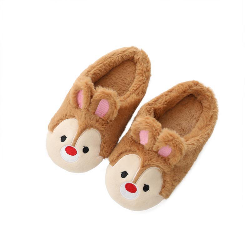 Soft Half Enclosing Slipper Girl&#039;s Heart Autumn and Winter Warm and Cute Japanese Ins Indoor Home Woolen Slipper Girl
