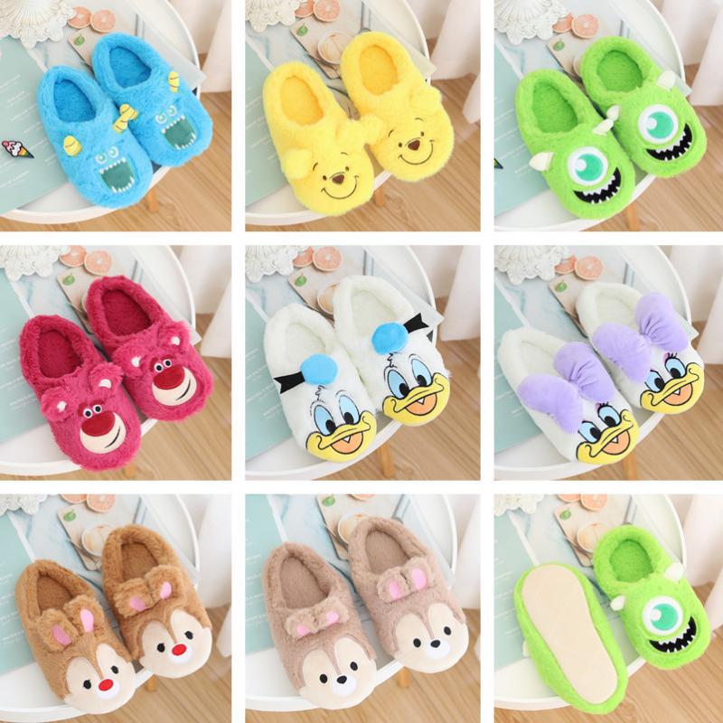Soft Half Enclosing Slipper Girl&#039;s Heart Autumn and Winter Warm and Cute Japanese Ins Indoor Home Woolen Slipper Girl