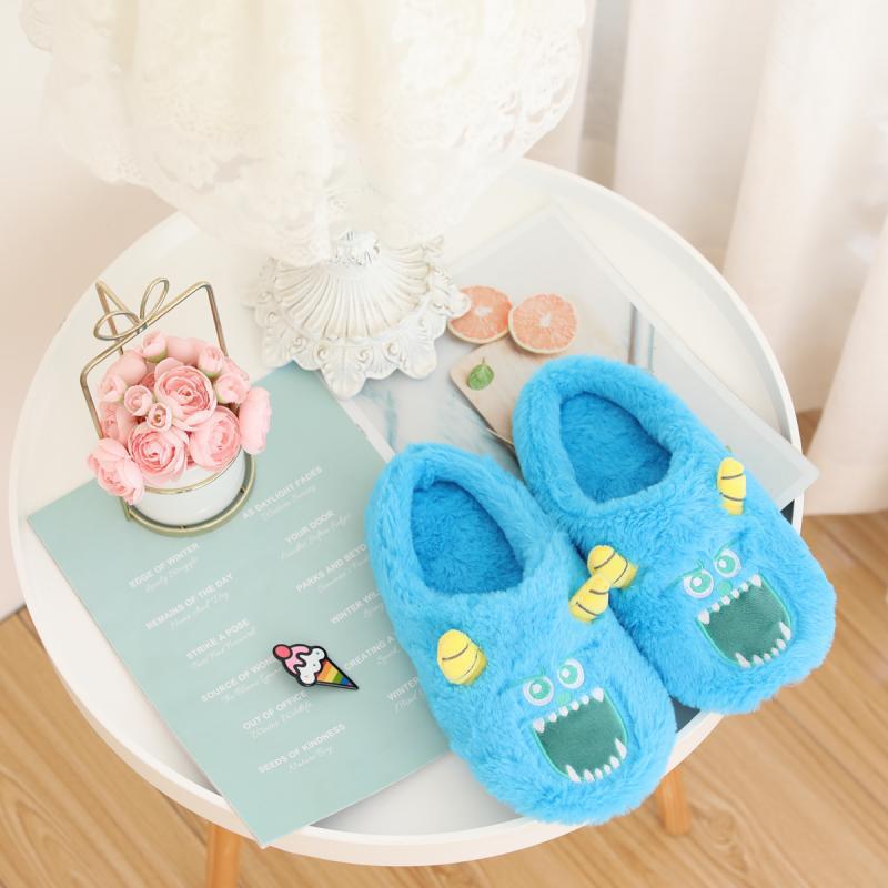 Soft Half Enclosing Slipper Girl's Heart Autumn and Winter Warm and Cute Japanese Ins Indoor Home Woolen Slipper Girl
